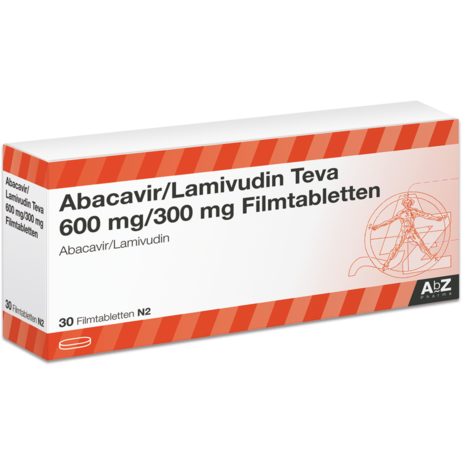 Abacavir/Lamivudin Teva 600&nbsp;mg/300&nbsp;mg Filmtabletten
