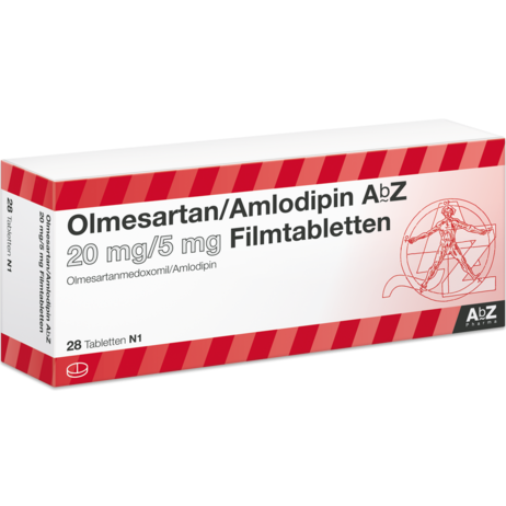 Olmesartan/Amlodipin AbZ 20&nbsp;mg/5&nbsp;mg Filmtabletten