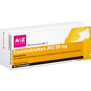 Eisentabletten AbZ 50 mg Filmtabletten