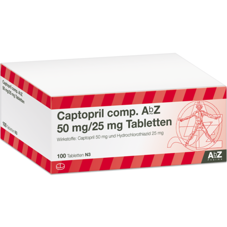 Captopril comp. AbZ 50&nbsp;mg/25&nbsp;mg Tabletten