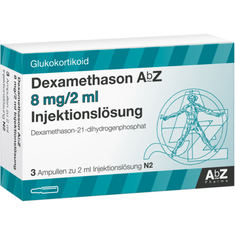 Dexamethason AbZ 8&nbsp;mg/2&nbsp;ml Injektionslösung