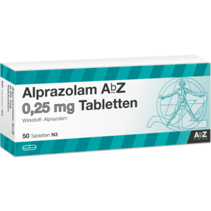 Alprazolam AbZ 0,25 mg Tabletten