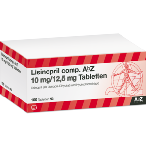 Lisinopril comp. AbZ 10 mg/12,5 mg Tabletten
