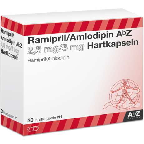 Ramipril/Amlodipin AbZ 2,5&nbsp;mg/5&nbsp;mg Hartkapseln