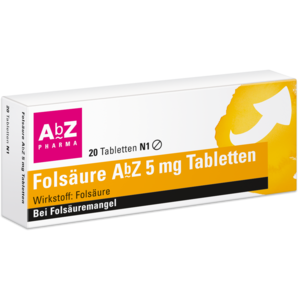 Folsäure AbZ 5 mg Tabletten