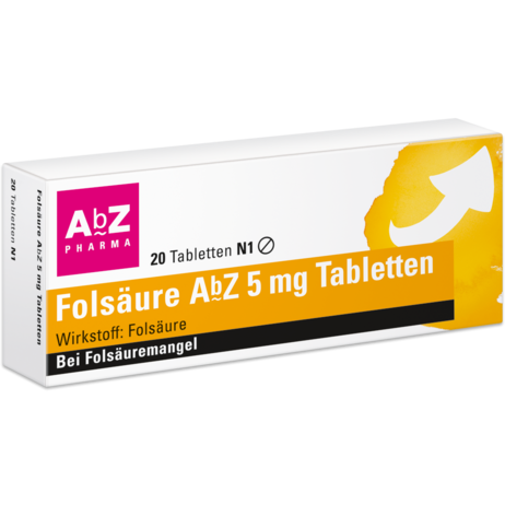 Folsäure AbZ 5&nbsp;mg Tabletten