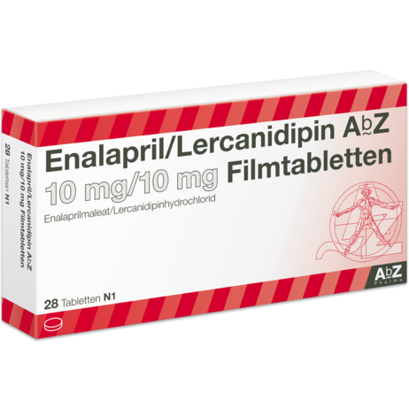 Enalapril/Lercanidipin AbZ 10&nbsp;mg/10&nbsp;mg Filmtabletten