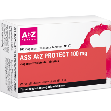 ASS AbZ PROTECT 100&nbsp;mg magensaftresistente Tabletten