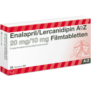 Enalapril/Lercanidipin AbZ 20 mg/10 mg Filmtabletten